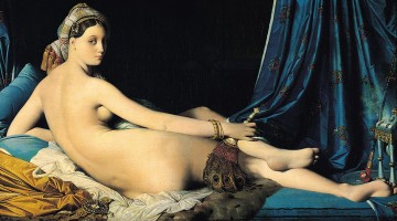 Jean Auguste Dominique Ingres Painting - Auguste Dominique The Grande Odalisque nude Jean Auguste Dominique Ingres